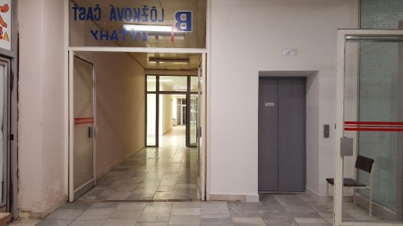 stanica výťahu v časti B 1